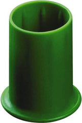 Caplugs - 0.357" ID, Round Head Vented Cap - 0.69" OD, 15/16" Long, Thermoplastic Rubber, Blue - All Tool & Supply