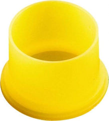 Caplugs - 0.85" ID, Round Head Utility Plug - 5/8" Long, Low-Density Polyethylene, Yellow - All Tool & Supply