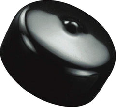 Caplugs - Flexible, Round Head Masking Cap - 0.77" OD, 1-1/2" Long, Vinyl, Black - All Tool & Supply