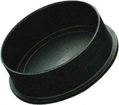 Caplugs - Conductive, Round Head, Static Dissipative Cap - 1.63" OD, 9/16" Long, Polyethylene Copolymer, Black - All Tool & Supply