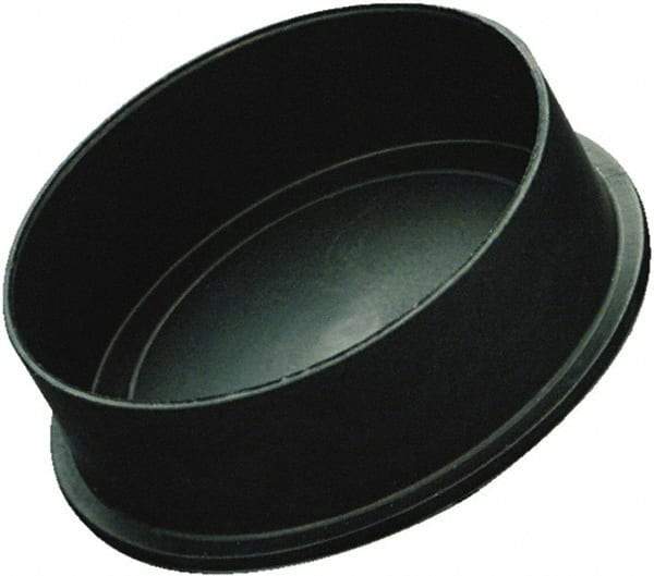 Caplugs - Conductive, Round Head, Static Dissipative Cap - 1.36" OD, 9/16" Long, Polyethylene Copolymer, Black - All Tool & Supply