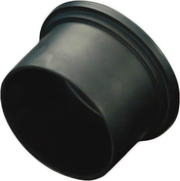 Caplugs - 1.58" ID, Conductive, Round Head Plug - 1.81" OD, 5/8" Long, Polyethylene Copolymer, Black - All Tool & Supply