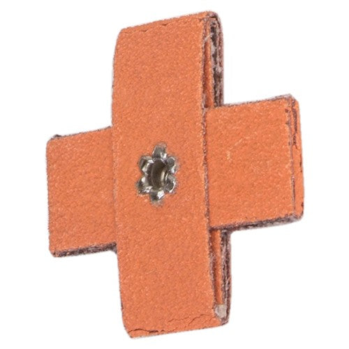 2″ × 2″ × 3/4″ Cross Pad 8-Ply 80 Grit 8-32 Eyelet Ceramic Alumina - All Tool & Supply