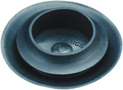 Caplugs - Button Finishing Plug for 0.031 to 0.079" Thick Panels, - 1.272" ID, 1.575 OD, 0.307" Deep, Thermoplastic Rubber, Black - All Tool & Supply