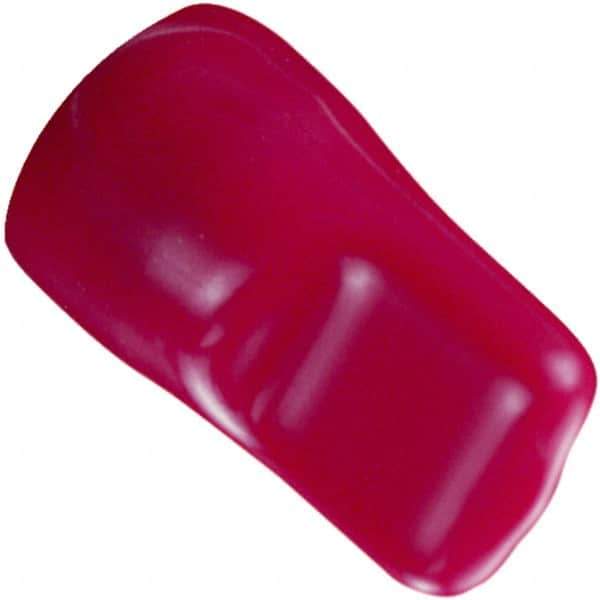 Caplugs - 0.615" ID, Pull-Tab, Round Head Cap - 1-3/16" Long, Vinyl, Red - All Tool & Supply