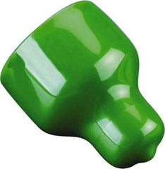 Caplugs - 1.041" ID, Pull-Tab, Round Head Cap - 1-3/8" Long, Vinyl, Green - All Tool & Supply