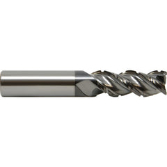 ‎1? Dia. × 1? Shank × 1-1/4? DOC × 6? OAL, Carbide, Gem+, 3 Flute, Straight, Corner Radius, Solid End Mill - Exact Industrial Supply