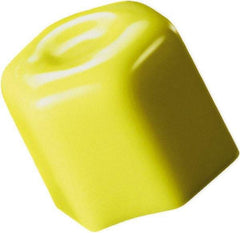 Caplugs - Hex Head Hex Cap - 1-3/16" Long, Vinyl, Yellow - All Tool & Supply