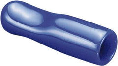 Caplugs - Pull-Tab, Round Head Cap - 1-41/64" Long, Vinyl, Blue - All Tool & Supply