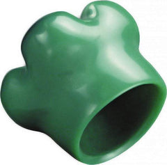 Caplugs - Round with Square Head Tube Cap - 0.725" OD, 1/2" Long, Vinyl, Green - All Tool & Supply