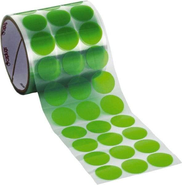 Caplugs - Green Polyester Film High Temperature Masking Tape - Series PC01437, 3.5 mil Thick - All Tool & Supply