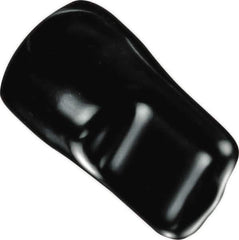 Caplugs - 0.615" ID, Pull-Tab, Round Head Masking Cap - 1-11/16" Long, Vinyl, Black - All Tool & Supply