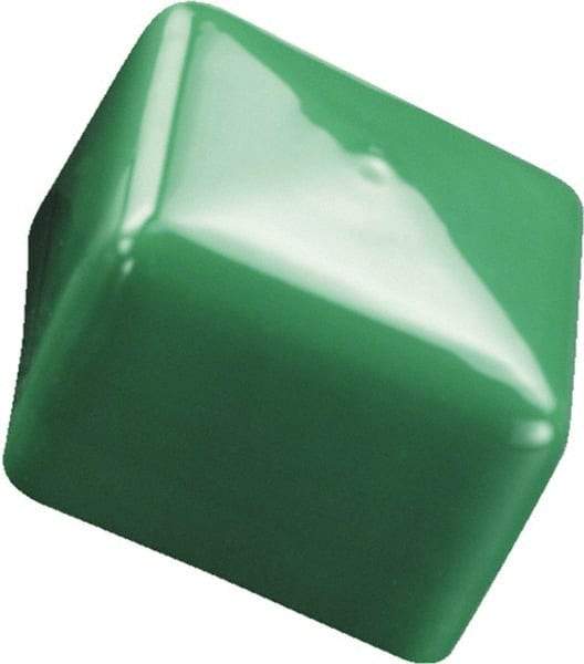 Caplugs - 5/16", Square Head Tube Cap - 0.432" OD, 1" Long, Vinyl, White - All Tool & Supply