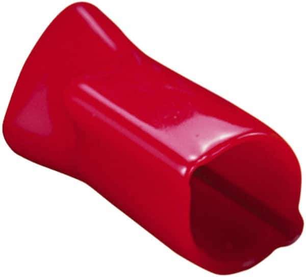 Caplugs - 0.51" ID, Round Head, Tapered Vented Cap - 0.62" OD, 1-5/64" Long, Vinyl, Orange - All Tool & Supply