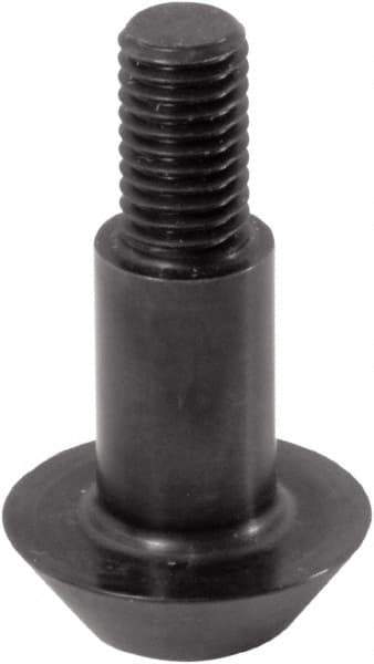 Jergens - M12 Round Head Hardened Steel Clamp Cylinder Pressure Point - For ZPS, 17mm High x 17mm Wide - All Tool & Supply