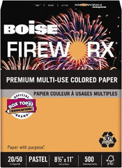 Boise - 8-1/2" x 11" Pumpkin Glow Colored Copy Paper - Use with Laser Printers, Copiers, Plain Paper Fax Machines, Multifunction Machines - All Tool & Supply