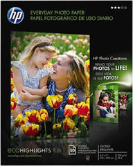 Hewlett-Packard - 8-1/2" x 11" Photo Paper - Use with Inkjet Printers - All Tool & Supply