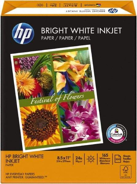 Hewlett-Packard - 8-1/2" x 11" White Colored Copy Paper - Use with Inkjet Printers - All Tool & Supply