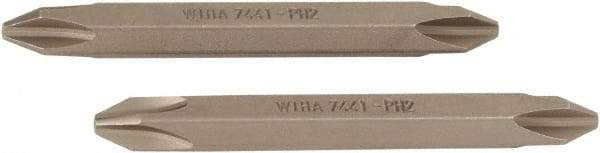 Wiha - #2, Phillips Screwdriver Bit - 1/4" Drive, - All Tool & Supply