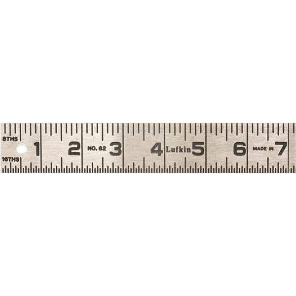 Lufkin - Steel Rules Length (Inch): 48 Graduation Style: Inch - All Tool & Supply