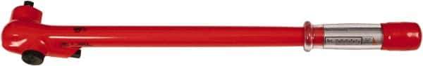 Wiha - 1/2" Drive Insulated Torque Wrench - 40 N/m to 220 N/m Torque, 21" OAL - All Tool & Supply