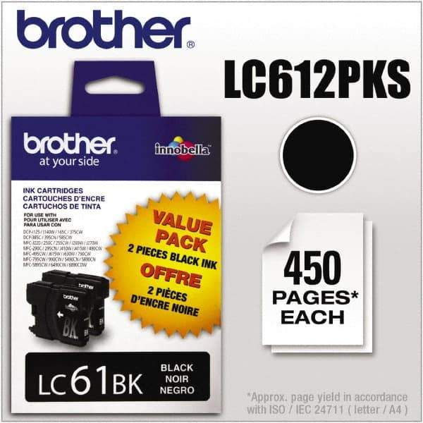 Brother - Black Ink Cartridge - Use with Brother DCP-J140W, 165C, 375CW, 385C, 395CN, 585CW, MFC-250C, 255CW, 290C, 295CN, 490CW, 495CW, J615W, 775CW, 790CW, 795CW, 990CW - All Tool & Supply