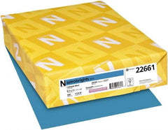 Neenah Paper - 8-1/2" x 11" Celestial Blue Colored Copy Paper - Use with Laser Printers, Inkjet Printers, Copiers - All Tool & Supply