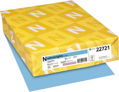 Neenah Paper - 8-1/2" x 11" Lunar Blue Colored Copy Paper - Use with Inkjet Printers, Laser Printers, Copiers - All Tool & Supply