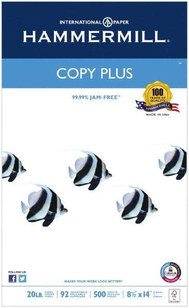 Hammermill - 8-1/2" x 14" White Copy Paper - Use with Laser Printers, Copiers, Fax Machines, Multifunction Machines - All Tool & Supply