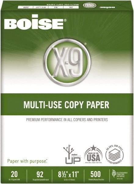 Boise - 8-1/2" x 11" White Copy Paper - Use with High-Speed Copiers, High-Speed Printers, Fax Machines, Multifunction Machines - All Tool & Supply