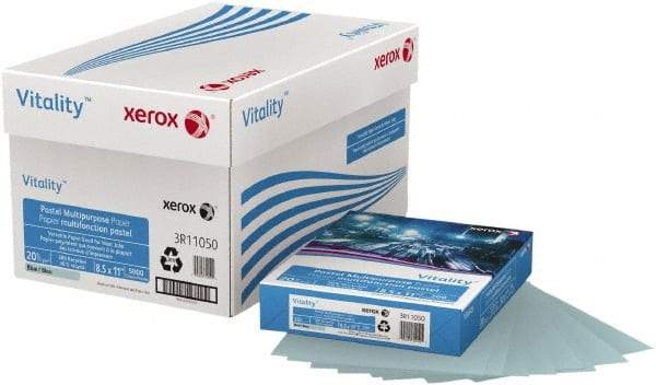 Xerox - 8-1/2" x 11" Blue Colored Copy Paper - Use with Copiers, Typewriters, Printers, Fax Machines - All Tool & Supply