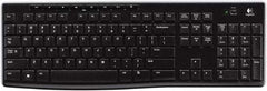 Logitech - Black Wireless Keyboard - Use with Mac OS X, Windows XP, Vista 7, 8 - All Tool & Supply