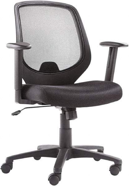 OIF - 40-3/8" High Mid Back Chair - 24" Wide x 22-7/8" Deep, Mesh Seat, Black - All Tool & Supply