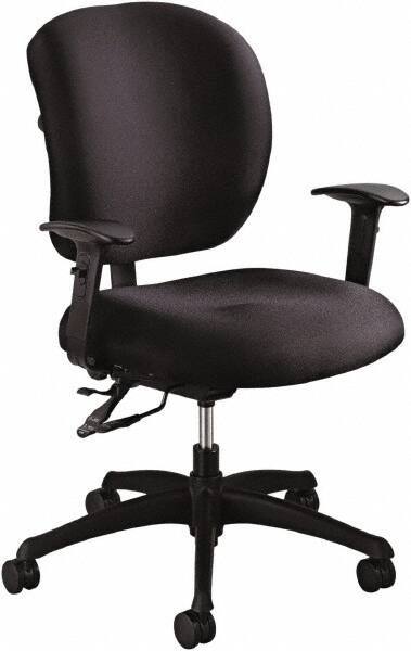 Safco - 38" High Task Chair - 26" Wide x 26" Deep, Foam Seat, Black - All Tool & Supply