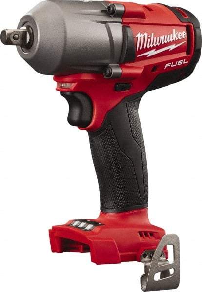 Milwaukee Tool - 1/2" Drive 18 Volt Pistol Grip Cordless Impact Wrench & Ratchet - 0 to 2,400 RPM, 0 to 3,000 BPM, 450 Ft/Lb Torque, Lithium-Ion Batteries Not Included - All Tool & Supply