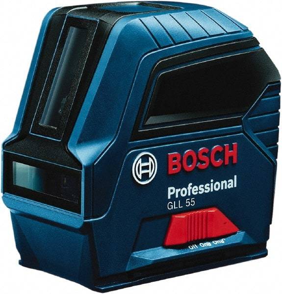 Bosch - 2 Beam 50' Max Range Self Leveling Cross Line Laser - ±5/16\x94 at 30' Accuracy, Battery Included - All Tool & Supply