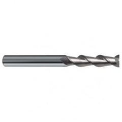 12mm Dia. - 150mm OAL - 45° Helix Bright Carbide End Mill - 2 FL - All Tool & Supply