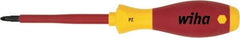 Wiha - #0 Point, 60mm Blade Length Posidrive Screwdriver - 164mm OAL - All Tool & Supply