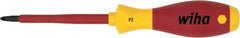 Wiha - #3 Point, 150mm Blade Length Posidrive Screwdriver - 324mm OAL - All Tool & Supply