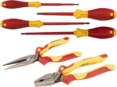 Wiha - 6 Piece Insulated Plier Set - Comes in Vinyl Pouch - All Tool & Supply