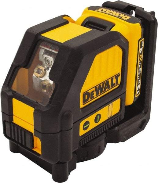 DeWALT - 2 Beam 165' Max Range Self Leveling Cross Line Laser - Green Beam, 1/8" at 30' Accuracy, 17-3/4" Long x 13" Wide x 6-1/8" High, Battery Included - All Tool & Supply