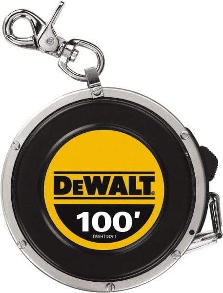 DeWALT - 100' x 3/8" Tape Measure - 1/8" Graduation - All Tool & Supply