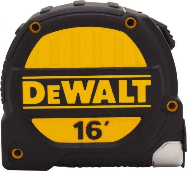 DeWALT - 16' x 1-1/4" Tape Measure - 1/16" Graduation, Inch Graduation Style - All Tool & Supply