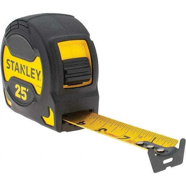 Stanley - 25' x 1-1/8" Tape Measure - 1/16" Graduation, Inch Graduation Style - All Tool & Supply