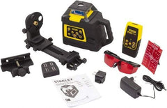 Stanley - 2,000' Measuring Range, 1/16" at 100' Accuracy, Self-Leveling Rotary Laser - ±5° Self Leveling Range, 150, 300 & 600 RPM, 1 Beam, NiCad Battery Included - All Tool & Supply