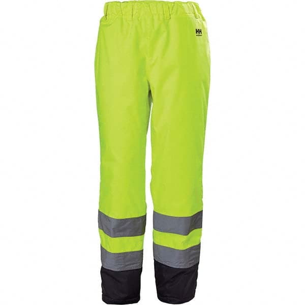 Helly Hansen - Size XL Hi-Vis Yellow & Charcoal Rain & Wind Resistant & Waterproof & High Visibility Rain Pants - All Tool & Supply