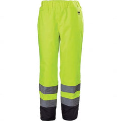 Helly Hansen - Size 4XL Hi-Vis Yellow & Charcoal Rain & Wind Resistant & Waterproof & High Visibility Rain Pants - All Tool & Supply