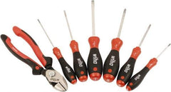 Wiha - 7 Piece Phillips Screwdriver, Slotted & Bicut Hand Tool Set - Comes in Clamshell - All Tool & Supply