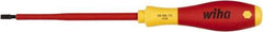 Wiha - 5.5mm Blade Width, Standard Slotted Screwdriver - 125mm Blade Length, Solid/Hex Shank - All Tool & Supply