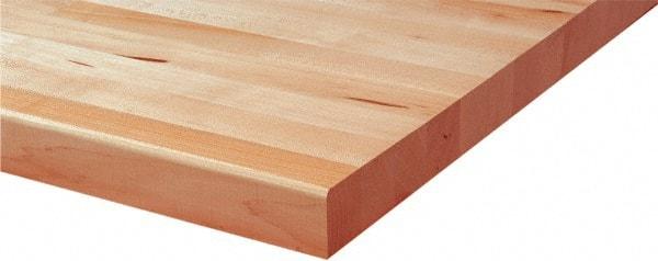 Proto - Tool Box Wood Worktop - 79" Wide x 82-1/2" Deep x 2-3/16" High, Brown, For 79" Wide Roller Cabinets - All Tool & Supply